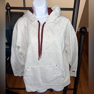 RUSSELL premium fleece size Medium (38-40) gray hoodie. Great condition!